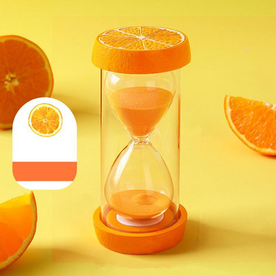 Clepsidra 15/30/60 de minute Ceas cu nisip Ceas cu cronometru cu fructe Ceas cu nisip Ornamente pentru birou Home Office Decoratiuni pentru masa Cadouri pentru copii