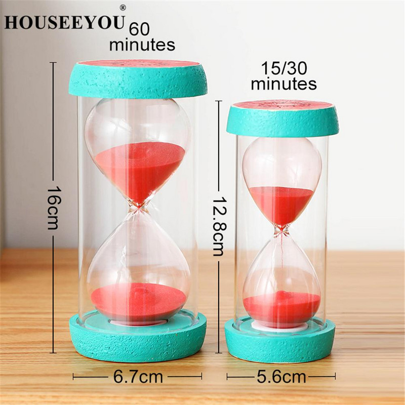 Clepsidra 15/30/60 de minute Ceas cu nisip Ceas cu cronometru cu fructe Ceas cu nisip Ornamente pentru birou Home Office Decoratiuni pentru masa Cadouri pentru copii