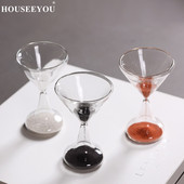 Kūrybingas vyno stiklas smėlio laikrodis vaikų šepetėlis dantis smėlio laikmatis laikrodis namų dekoravimas amatai Ampulheta Valentino dienos dovana