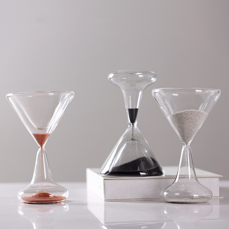 Kūrybingas vyno stiklas smėlio laikrodis vaikų šepetėlis dantis smėlio laikmatis laikrodis namų dekoravimas amatai Ampulheta Valentino dienos dovana