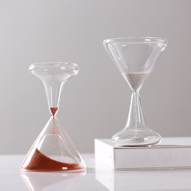 Kūrybingas vyno stiklas smėlio laikrodis vaikų šepetėlis dantis smėlio laikmatis laikrodis namų dekoravimas amatai Ampulheta Valentino dienos dovana
