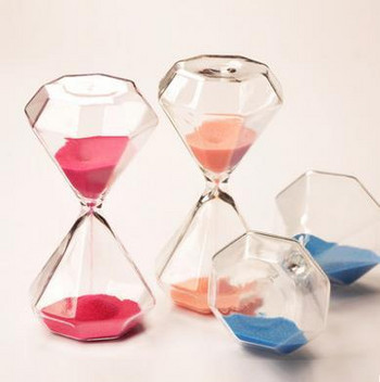 5-30 λεπτά Κλεψύδρα με διαφανή γυάλινη άμμο Creative Sandglass Diamond Styling Χρονόμετρο Ρολόι Αντίστροφη μέτρηση Χρονισμός Διακόσμηση σπιτιού