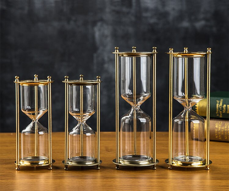 Tühi liivakell metallist klaasist liivakell kodu dekroteerimine köök liivataimer kaasaskantav paigaldus kingitus