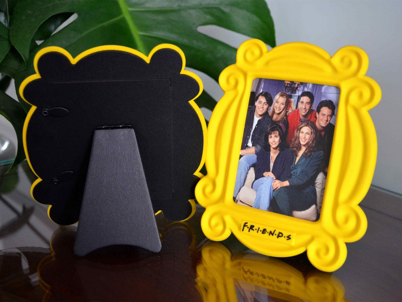 Friends TV Show Rama foto lucrată manual Monica Rama uși Rame foto galbene Decor de colecție Ornamente de birou Cadouri pentru prieteni