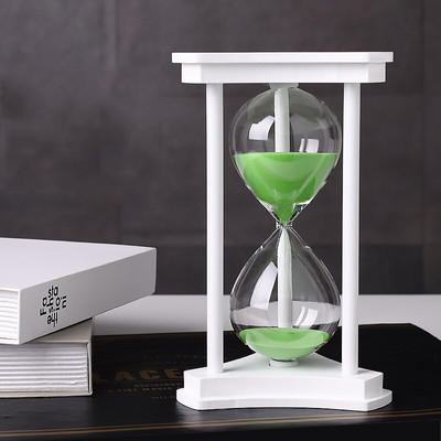 WoodenTimer Clepsidra Opțiune 15/30 de minute, Ornamente creative de cronometru pentru acasă pentru copii, care folosesc studiile, decorative pentru masă pentru cameră.