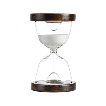 Hourglasses Sand Timers με ξύλινη βάση, 15 Minutes Hourglasses Sand Timer Inspired Glass/Σπίτι, Γραφείο, Διακόσμηση Γραφείου