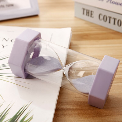 Clepsidra de 30/60 de minute Cronometru pentru ceas cu nisip Rezistență la căderi pentru copii O oră la ora mesei pentru studenți Cadou Sticla cu nisip mișcător Decor acasă