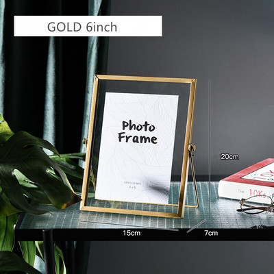 Cutelife Nordic Gold Metalna slika Okvir za postere za slike DIY zidni okvir za kocke za fotografije Dječji A4 poster Crni obiteljski ukrasni okvir