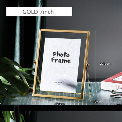 Cutelife Nordic Gold Metalna slika Okvir za postere za slike DIY zidni okvir za kocke za fotografije Dječji A4 poster Crni obiteljski ukrasni okvir