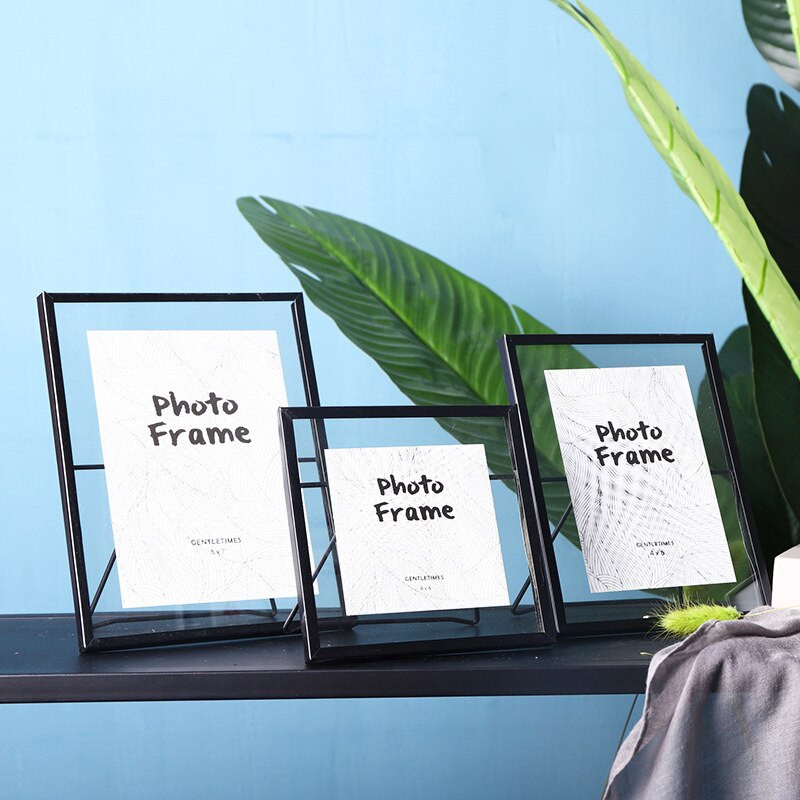 Cutelife Nordic Gold Metal Pictura Poster Cadru DIY Perete Cub Foto Cadru Baby A4 Poster Negru Familie Cadru Decorativ