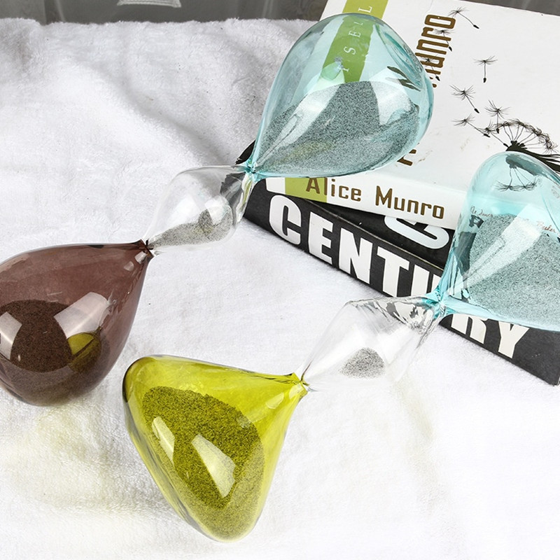 Unikalus dizainas trijų dalių trispalvis smėlio laikrodis 30 minučių laikmatis stiklas laiko valdymo įrankis rašomasis stalas smėlio laikrodis papuošalai amatai