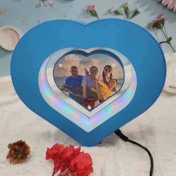Δώρο Χριστουγέννων 2022 Μαγνητική πλωτή κορνίζα σε σχήμα καρδιάς, κορνίζα φωτογραφιών υψηλής τεχνολογίας αιωρούμενη Δώρο για την Ημέρα του Αγίου Βαλεντίνου