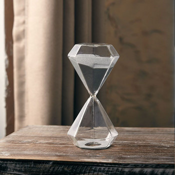 Εργαλεία χρονοδιακόπτη γυαλιού 15 λεπτών κλεψύδρα Διαφανές ρολόι με άμμο Τραπέζι γραφείου σπιτιού Διακοσμητικό χρονόμετρο άμμου για παιδιά ενήλικες