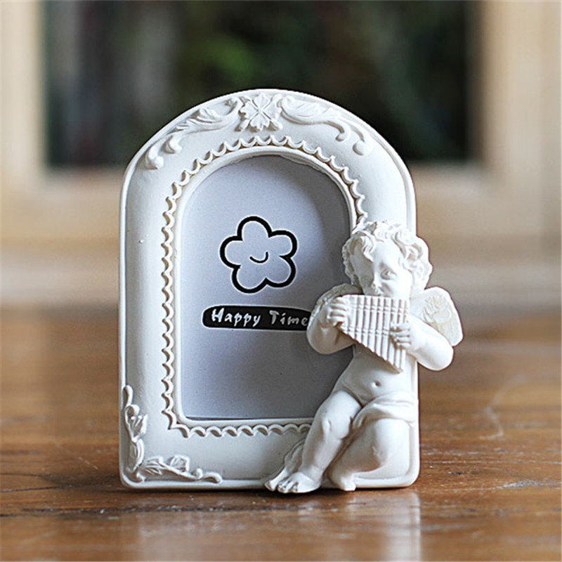 Mini rama foto alba pentru bebelus adorabil, rame foto in forma de inima Decor pentru casa, Porta Retrato Moldura Rama foto creativa pentru nunta