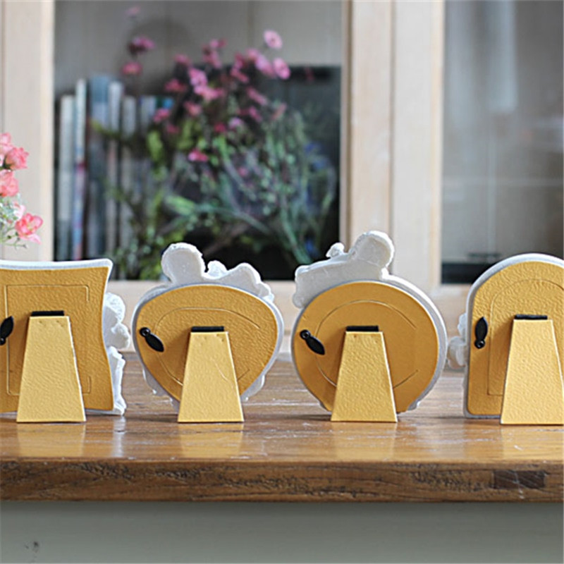 Mini rama foto alba pentru bebelus adorabil, rame foto in forma de inima Decor pentru casa, Porta Retrato Moldura Rama foto creativa pentru nunta