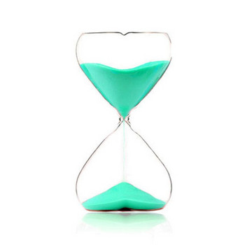 Нов 15 Minutes Love Shape Glass пясъчен часовник Романтичен подарък за рожден ден Grills Kid Bedroom Decor Time Manage Tools Таймер Craftwork