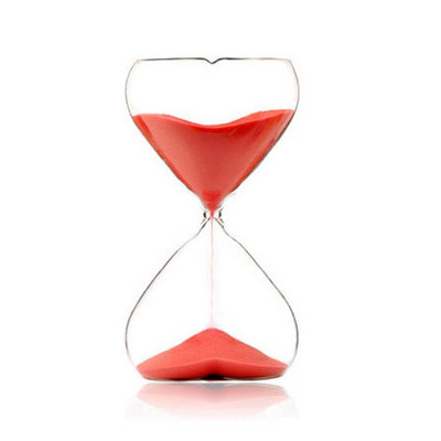 Nou 15 minute Love Shape Glass Clessidra Romantic Cadou de aniversare Grils Copii Dormitor Decor Timpul Gestionare Instrumente Timer Artizanat