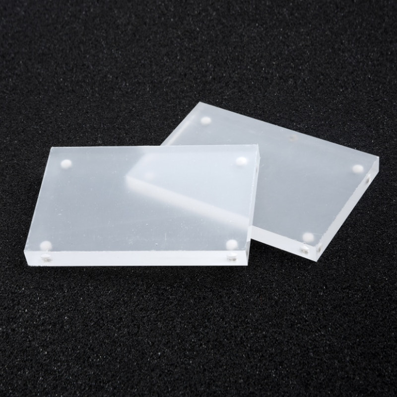 Dvipusis skaidraus kristalo nuotraukų laikiklis rėmelis, akrilo magnetas, paveikslėlio vieta stačiu kampu akrilinis nuotraukų rėmelis pakabukas namų dekoras