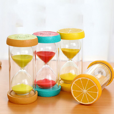 Σκανδιναβικό στυλ 15/30 λεπτών Fruit Clefglass Learning Appliance Creative Children`s Lovely Fruit Timer Orderments Δώρα διακόσμησης σπιτιού