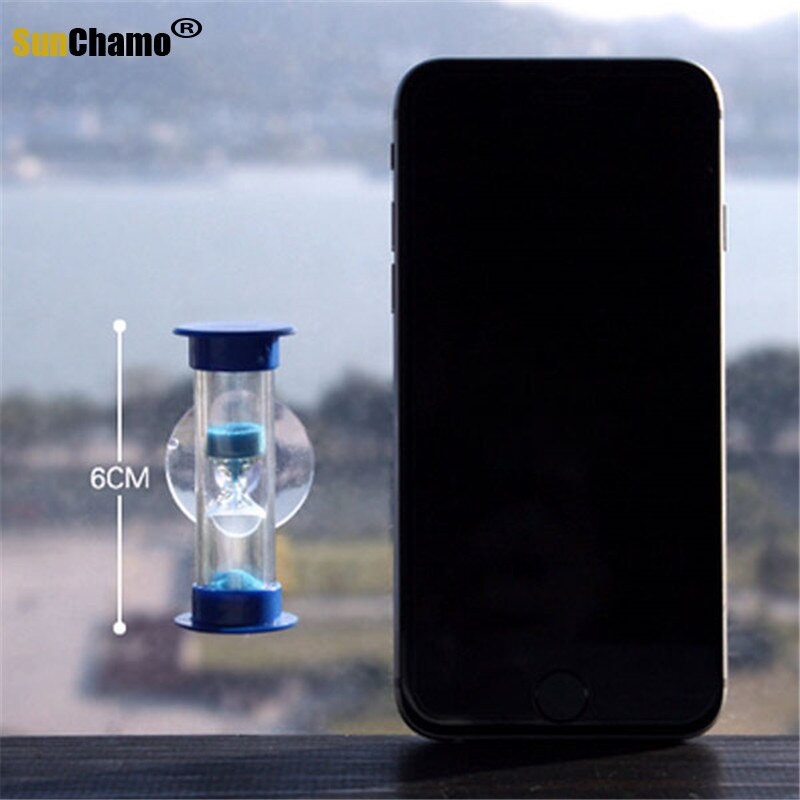 Creativ 3 buc/lot periuță de dinți cronometru pivotant pentru nisip, cronometru pentru duș, 3 minute, multicolor pentru copii, clepsidră MiNi, ceas din sticlă, gadget pentru dinți