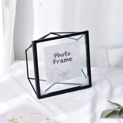 Senovinis metalinis nuotraukų rėmelis, stiklo spaustukas, džiovintų gėlių augalas, tapyba Plakatų laikiklis Nordic Ins namų darbalaukio dekoravimas