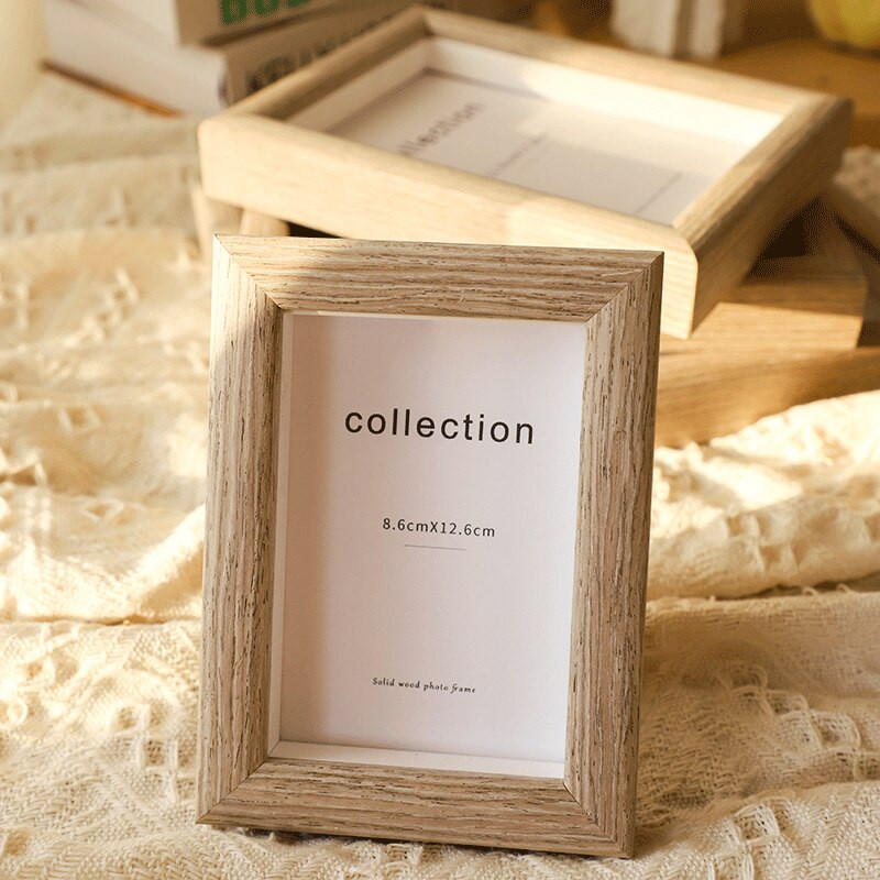 Ramă foto din lemn masiv de calitate, 5/6/7/8/10 inci, creativ pentru birou, pentru decorarea casei, rame foto, album foto modern, cadru de pictură pentru copii, gi