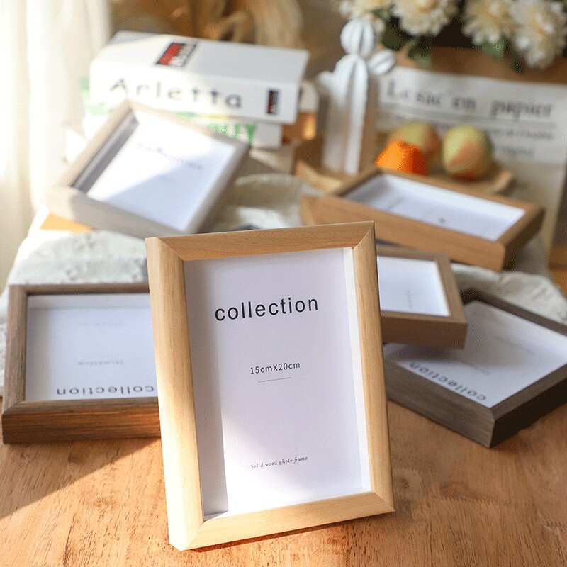 Ramă foto din lemn masiv de calitate, 5/6/7/8/10 inci, creativ pentru birou, pentru decorarea casei, rame foto, album foto modern, cadru de pictură pentru copii, gi