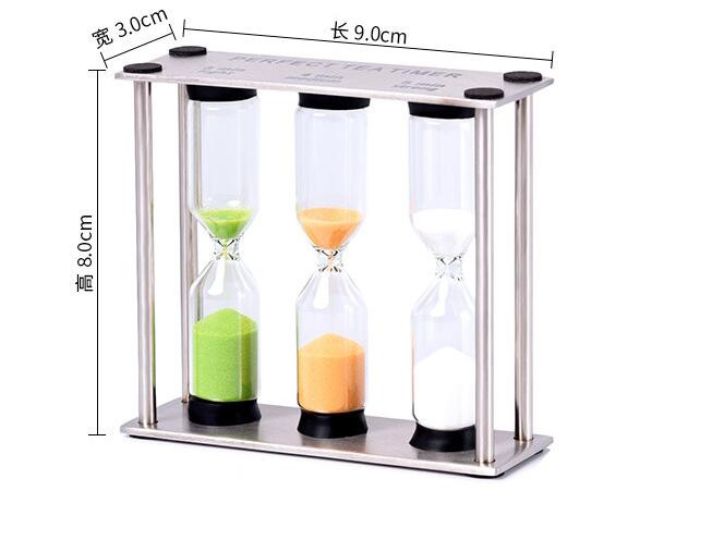 3 perc/4 perc/5 perc színes fém otthoni dekoráció Homok időzítő Homokóra Óra főző homokóra