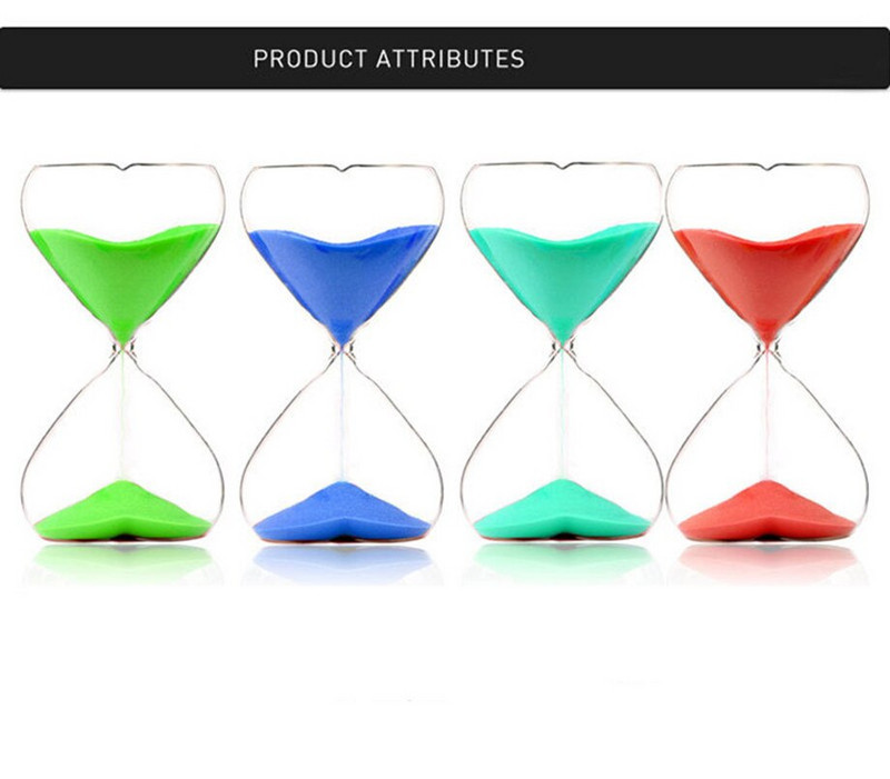 HOOQICT 15 minučių meilės formos stiklas smėlio laikrodis Romantiškas gimtadienio dovanų grotelės Vaiko miegamojo dekoras Laiko tvarkymas Įrankiai Laikmatis Rankdarbiai