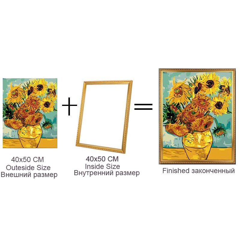 Външна рамка за направи си сам платно маслена живопис по номера дървена рамка стена Диамантена живопис бродерия рамка за картина Рамка за снимка