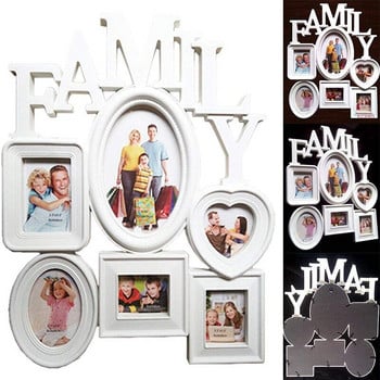Рамки за картини Стенна фоторамка Семейни снимки за поставяне на дисплей за снимки Всекидневна Спалня Декор за стена 31X38Cm Дисплей за картини