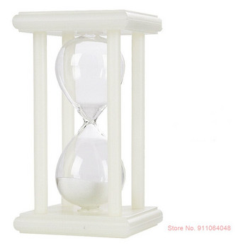 Αστεία Παιδικό Δωμάτιο Διακόσμηση Επιτραπέζιου Δωματίου Πράσινο Sandglass Φωτεινό πλαίσιο Γυάλινη Κλεψύδρα 30 λεπτά Χρονοδιακόπτης Πολύχρωμο ρολόι μισής ώρας με άμμο