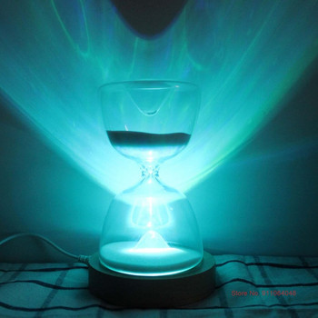 Лампа с пясъчен часовник Светлина с пясъчен часовник 15 минути таймер с дистанционно управление USB акумулаторна 12 цвята пясъчно стъкло Подаръци за детски рожден ден