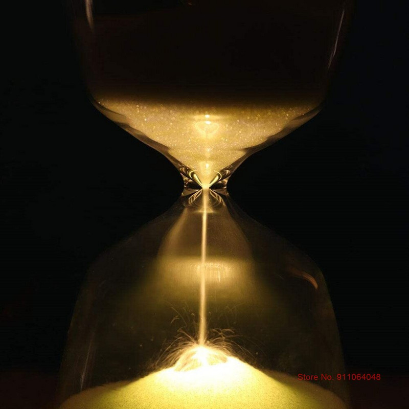 Smėlio laikrodžio lempa Smėlio stiklo šviesa 15 minučių trukmė su nuotolinio valdymo pulteliu USB įkraunamas 12 spalvų Svalandinis stiklas Vaikų gimtadienio dovanos