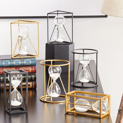 Nordic Hourglass Timer Time Ornaments Μοντέρνα Απλή Δημιουργική Διακόσμηση σπιτιού Επιτραπέζια διακόσμηση γραφείου και αξεσουάρ