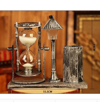 Παιδικό Ρολόι Sandglass Sand Χρονόμετρο Κουζίνας Vintage Κλεψύδρα Διακόσμηση Επιφάνειας Σπιτιού Φοιτητές Νυχτερινό Φως Αναμνηστικά Δώρα γενεθλίων
