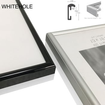 Метална рамка за снимки Класическа минималистична настолна фоторамка 9x13 13x18 21x30cm Плеиксглас Вътрешна рамка за сертификат