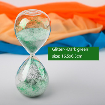 Χαριτωμένα Glitter Hourglass Timer Δημιουργικές κλεψύδρες για δώρο γενεθλίων Ρολόι με πούλιες άμμος Διακοσμητικά χειροτεχνία Στολίδι Εξαιρετικό γραφείο