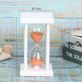 Clepsidra cu clepsidra de 30 de minute, cronometru cu nisip din lemn pentru decorarea casei, cronometru cu clepsidra Cadouri pentru copii