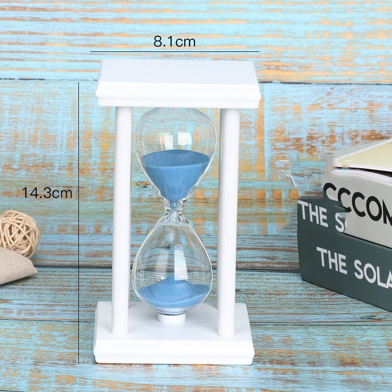 Clepsidra cu clepsidra de 30 de minute, cronometru cu nisip din lemn pentru decorarea casei, cronometru cu clepsidra Cadouri pentru copii