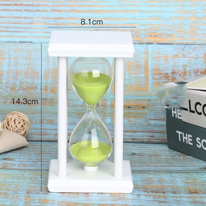 Clepsidra cu clepsidra de 30 de minute, cronometru cu nisip din lemn pentru decorarea casei, cronometru cu clepsidra Cadouri pentru copii