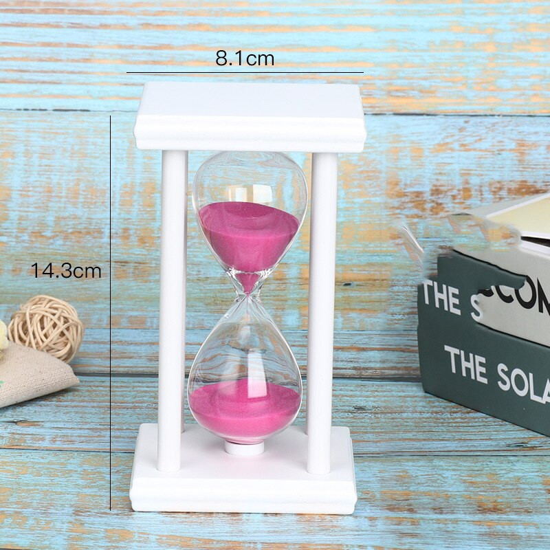 Clepsidra cu clepsidra de 30 de minute, cronometru cu nisip din lemn pentru decorarea casei, cronometru cu clepsidra Cadouri pentru copii