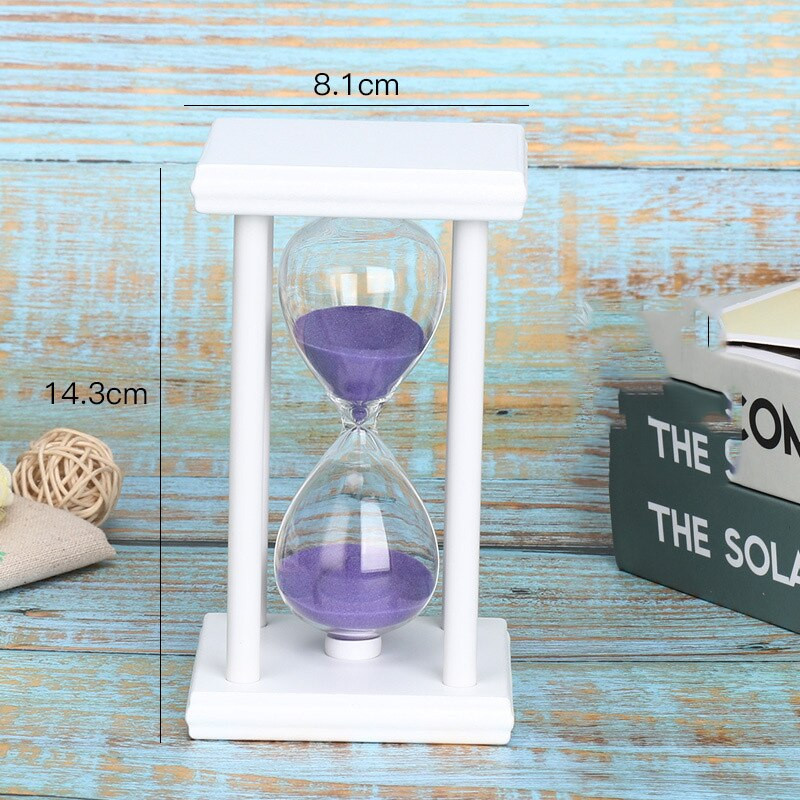 Clepsidra cu clepsidra de 30 de minute, cronometru cu nisip din lemn pentru decorarea casei, cronometru cu clepsidra Cadouri pentru copii