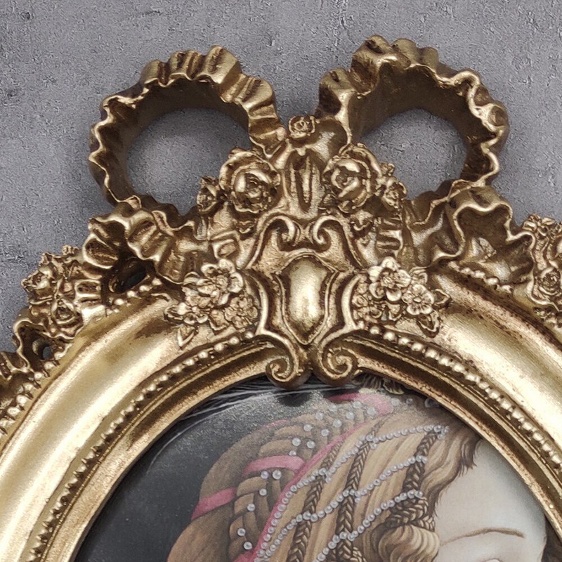 6 hüvelykes arany képkeretes asztal lakberendezési dísz 7 hüvelykes kreatív európai lelkipásztori retro művészet régi fényképes tok dekoráció