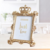 Frame Picture Photo Oval Resin Desk Mini Retro Display Vintage Fali Asztali keretek Barokk