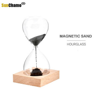 Δημιουργικός μαγνήτης 16cm Χρονοδιακόπτης χειροκίνητης κλεψύδρας Magnetic Crafts Sandglass Timers Ρολόι διακόσμησης σπιτιού Δώρο γενεθλίων γάμου