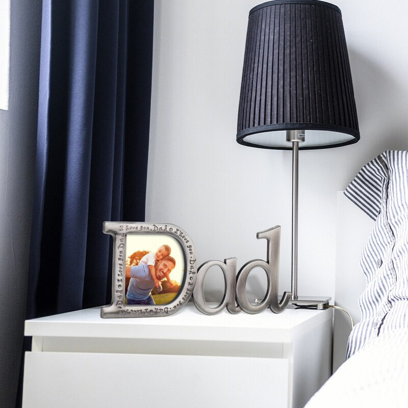 A LASODY apa képkeret 2,75 x 3 hüvelykes fényképet tartalmaz Nagyszerű ajándék Apák napjára születésnapra Karácsonyi ajándékok otthoni dekorációs díszek