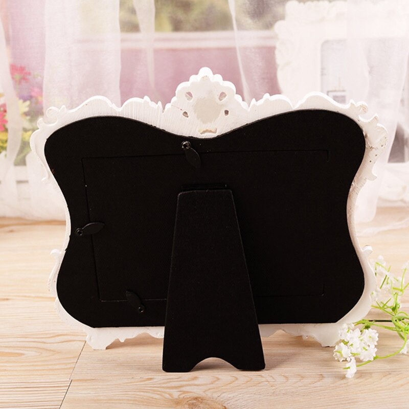 6/7 hüvelykes képkeret európai stílusú gyanta rózsa virág képkeret ovális téglalap alakú keretek esküvői ajándékokhoz lakberendezéshez