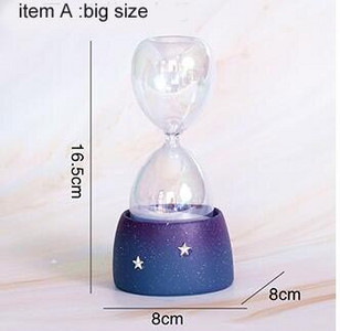 Kūrybingos smėlio laikrodžio smėlio laikrodžio dovanos kaip subtilios namų puošmenos