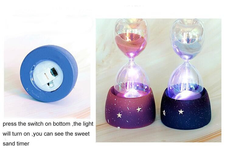 Kūrybingos smėlio laikrodžio smėlio laikrodžio dovanos kaip subtilios namų puošmenos